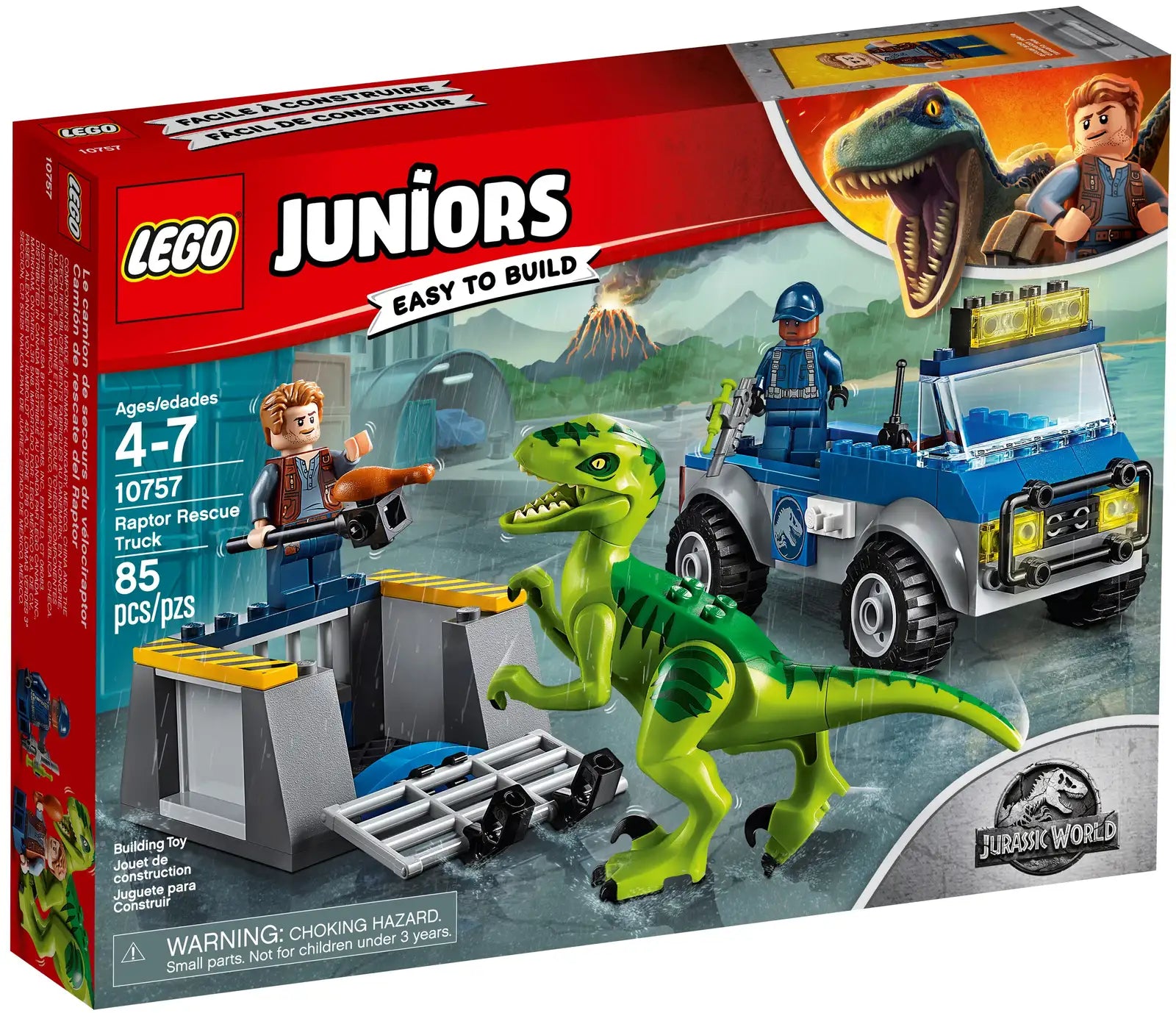 Raptor Rescue Truck - LEGO Jurassic World Junior Set (10757)