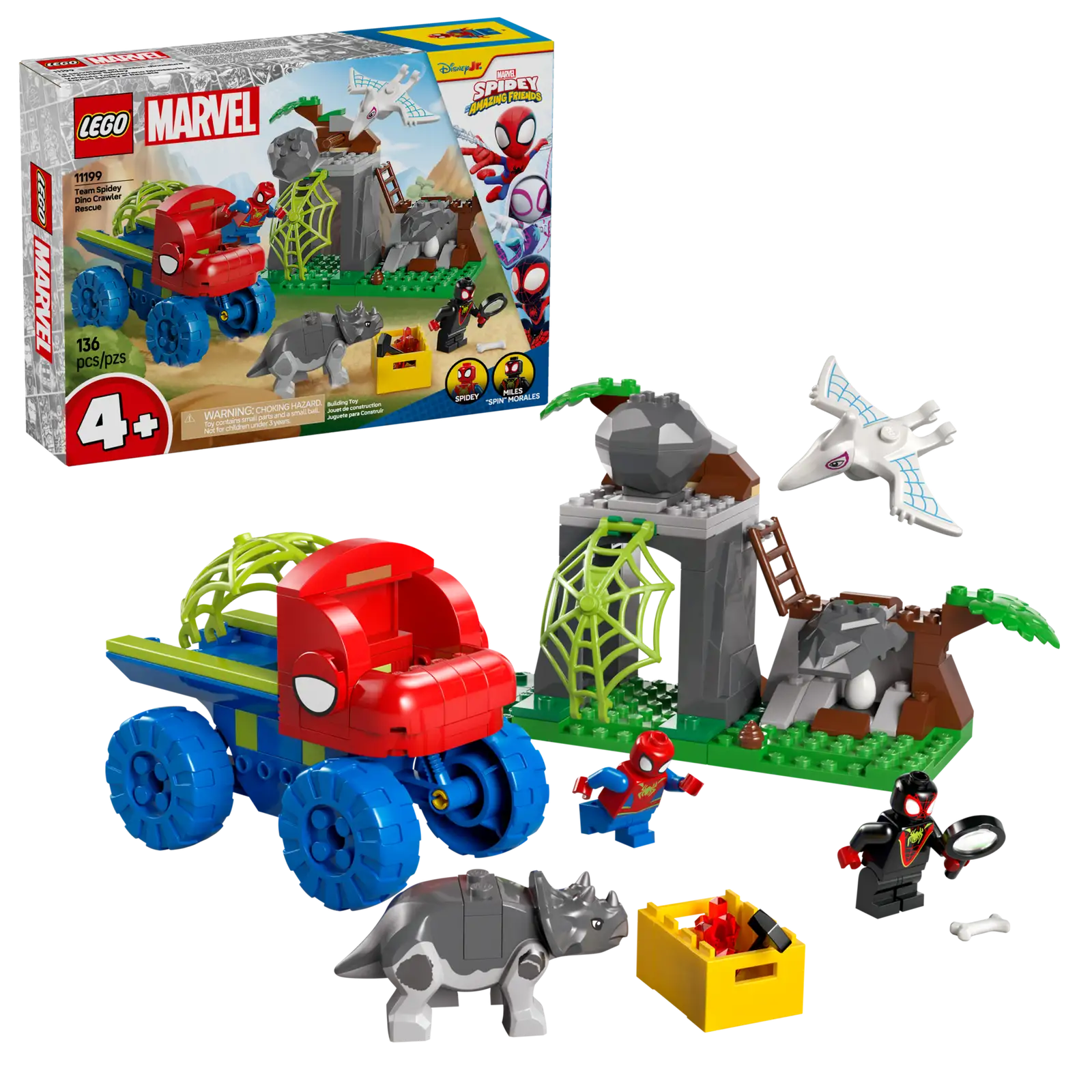 LEGO Marvel Team Spidey Dino Crawler Rescue Set (11199)