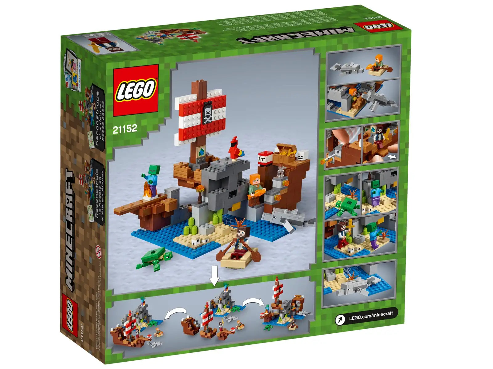 LEGO Minecraft The Pirate Ship Adventure Set (21152)