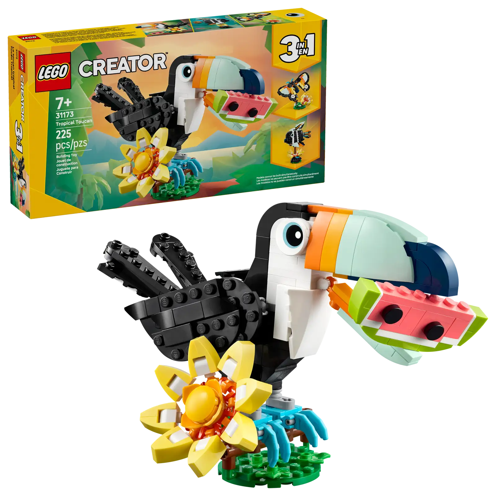LEGO Creator Wild Animals: Tropical Toucan 3in1 Set (31173)