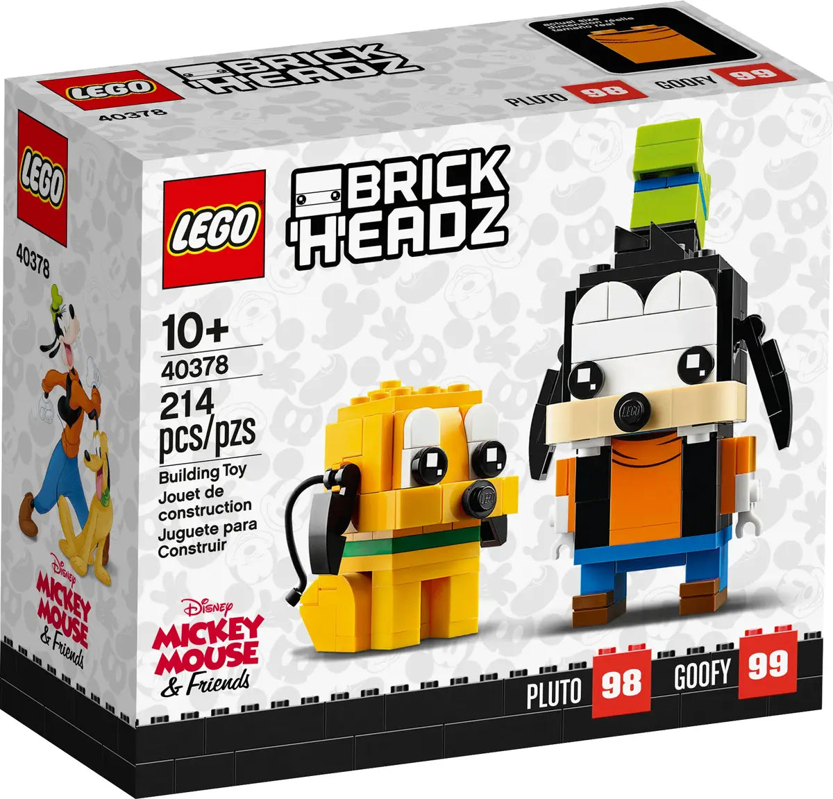 LEGO Disney Pluto & Goofy BrickHeadz Set (40378)