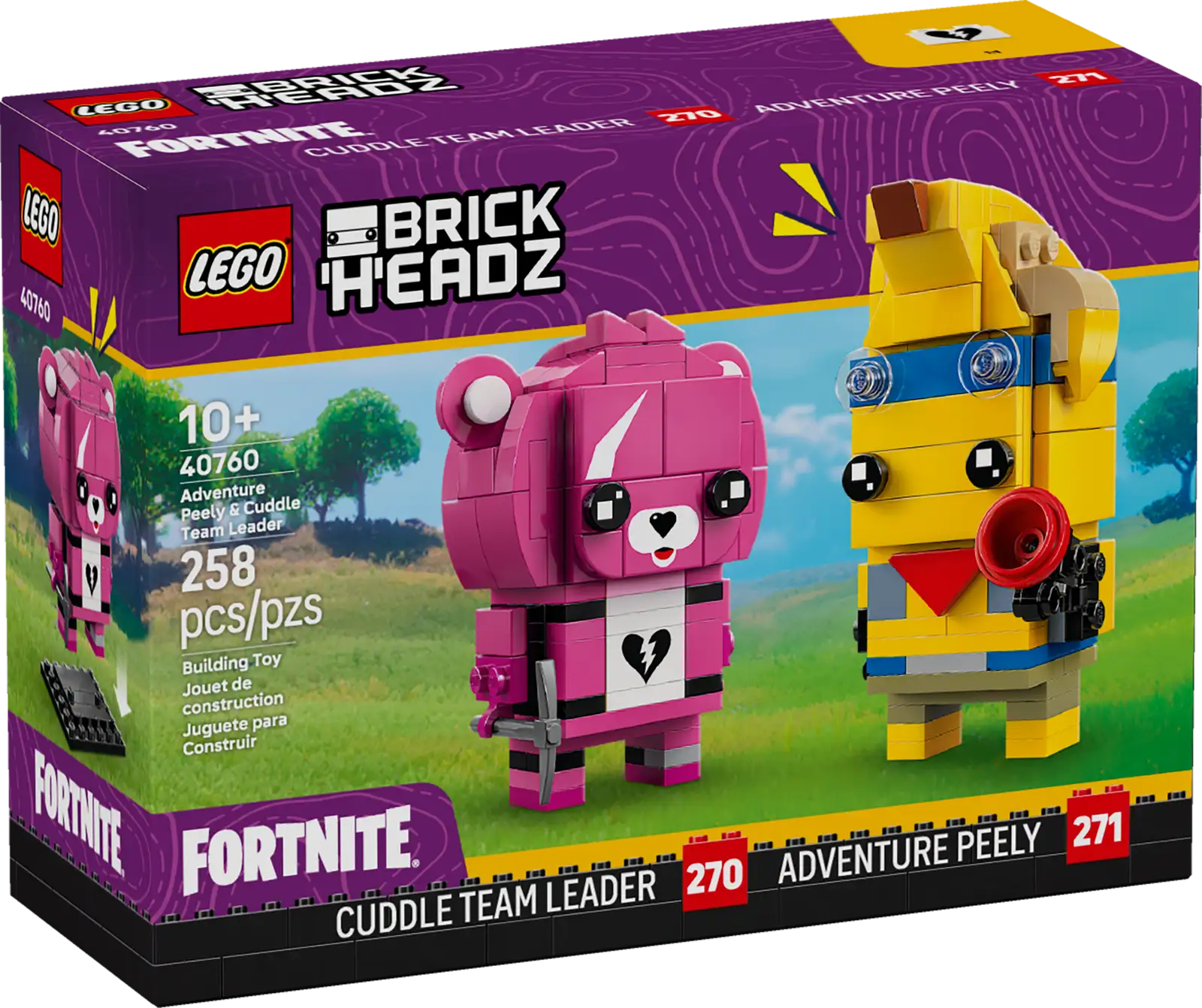 LEGO Fornite Adventure Peely & Cuddle Team Leader BrickHeadz GWP Set (40760)