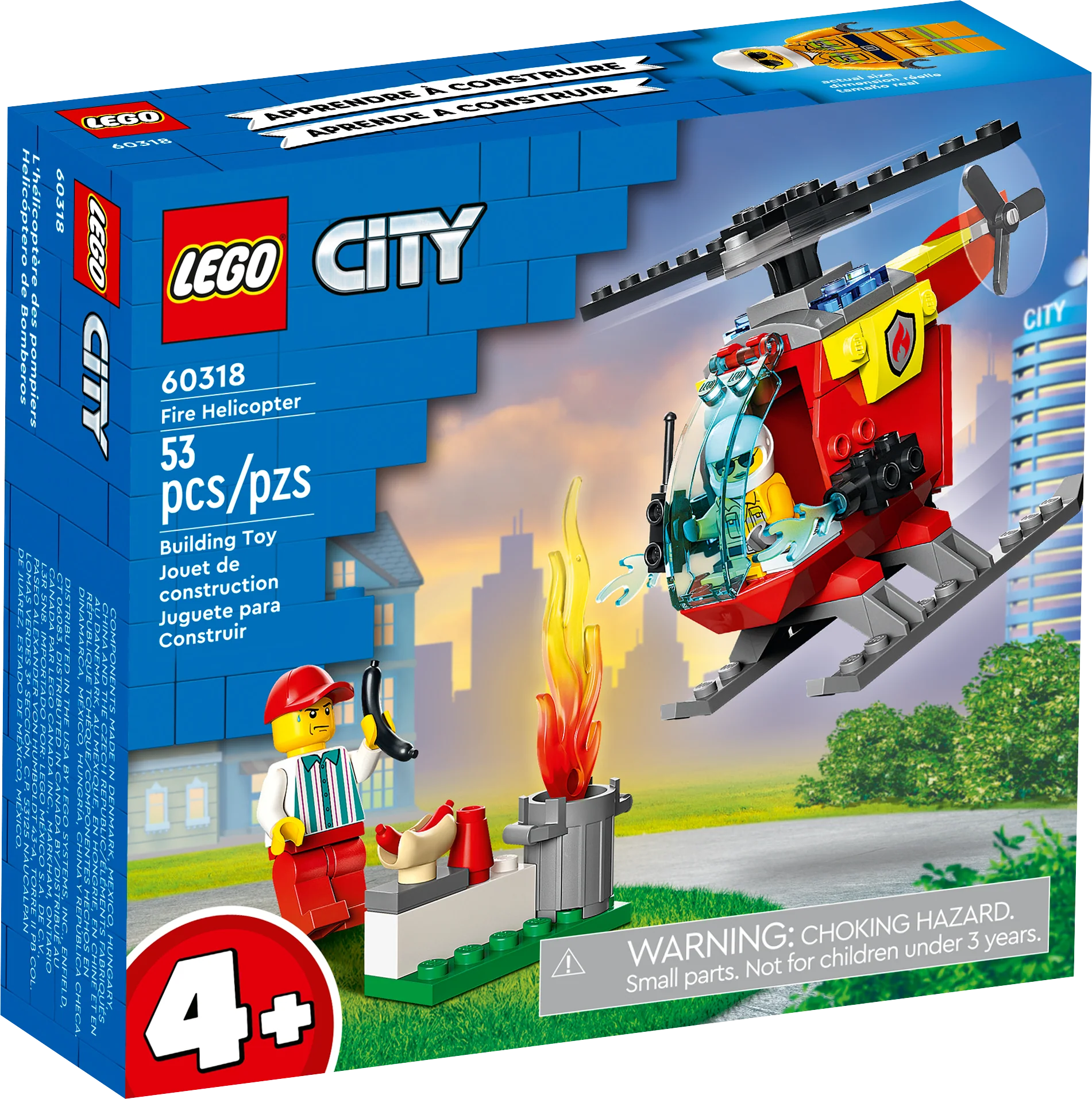 LEGO City Fire Helicopter Set (60318)