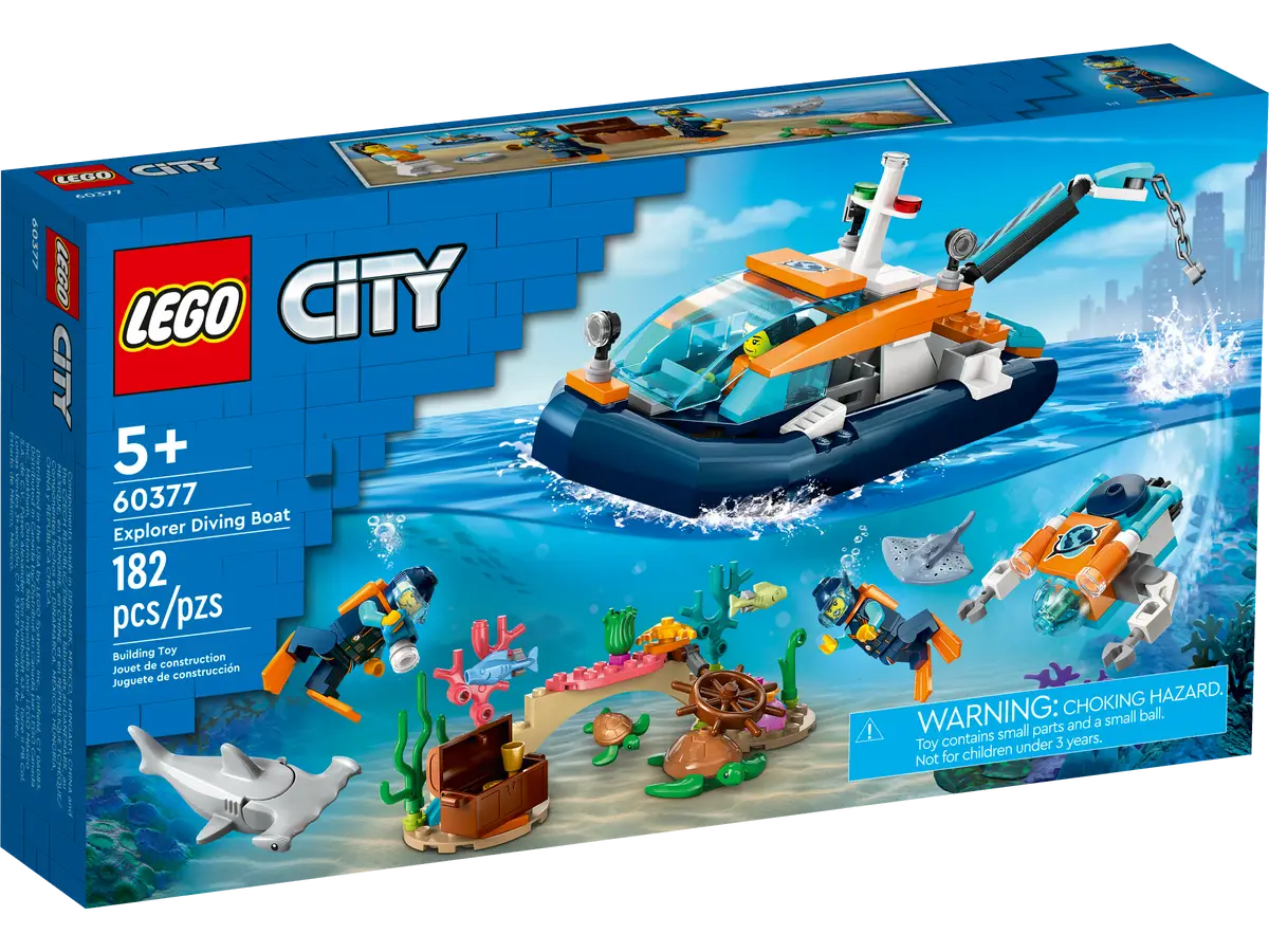 LEGO City Explorer Diving Boat Set (60377)