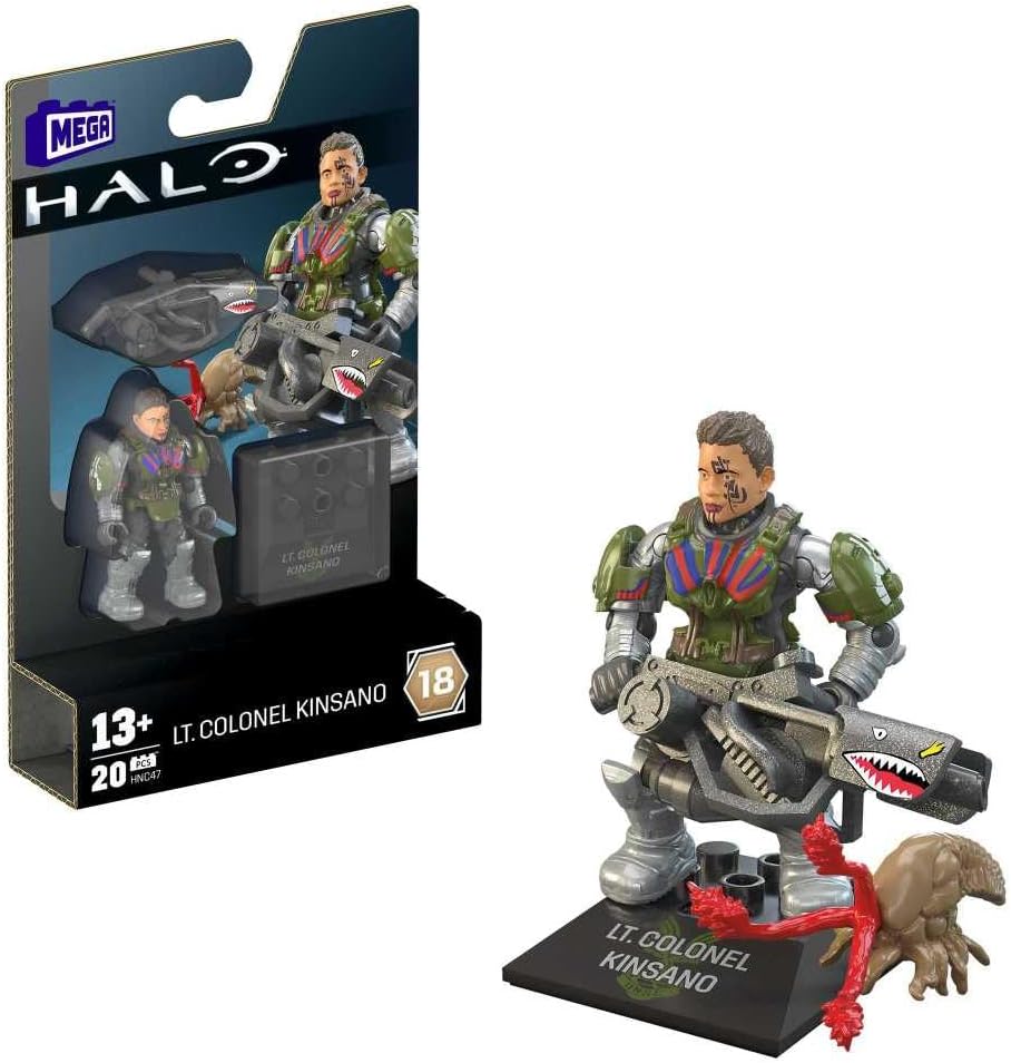 Lt. Colonel Kinsano (Series 18) - Mega Construx HALO Heroes Figure Pack
