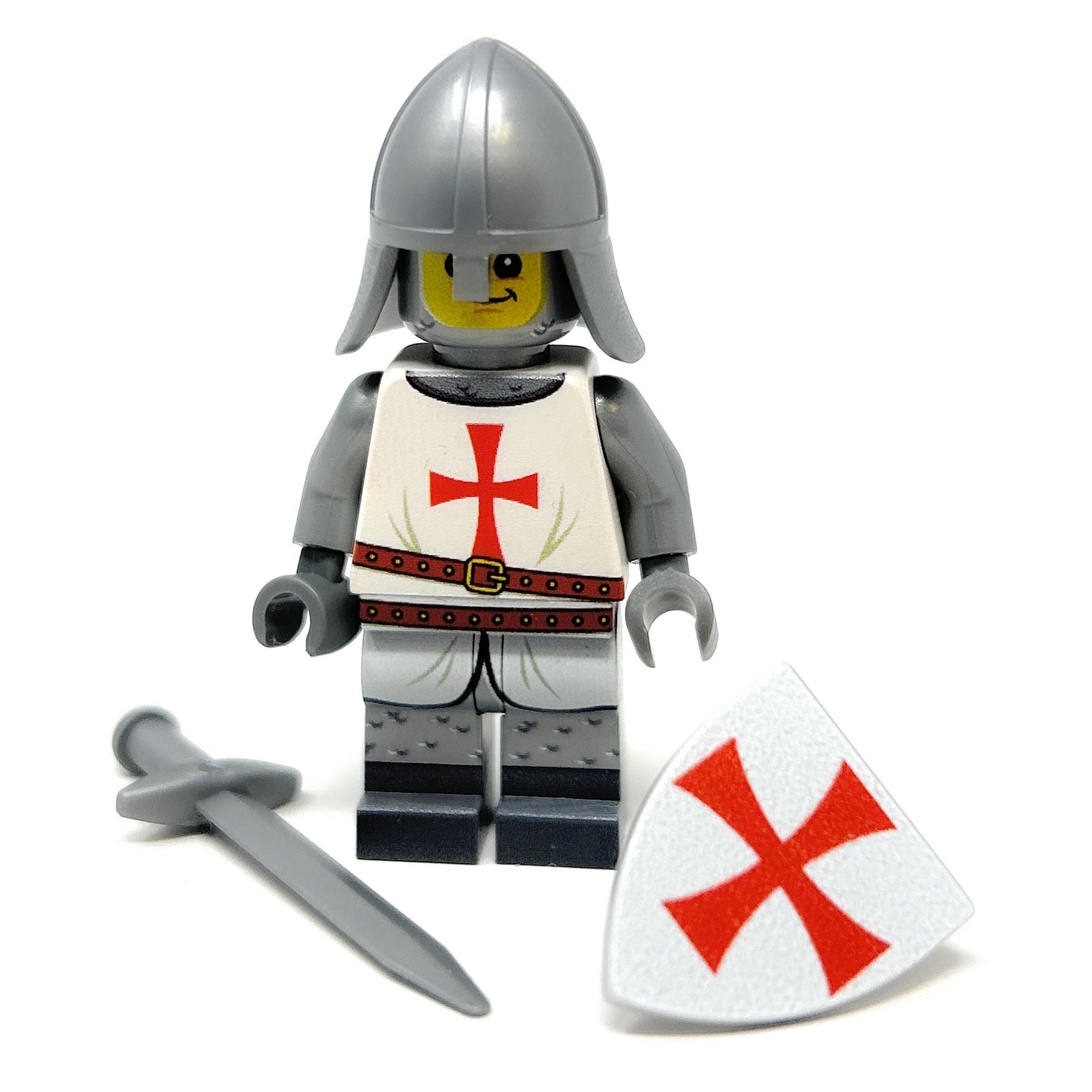 Custom Templar Crusader Knight Minifig made using LEGO parts - B3 Customs