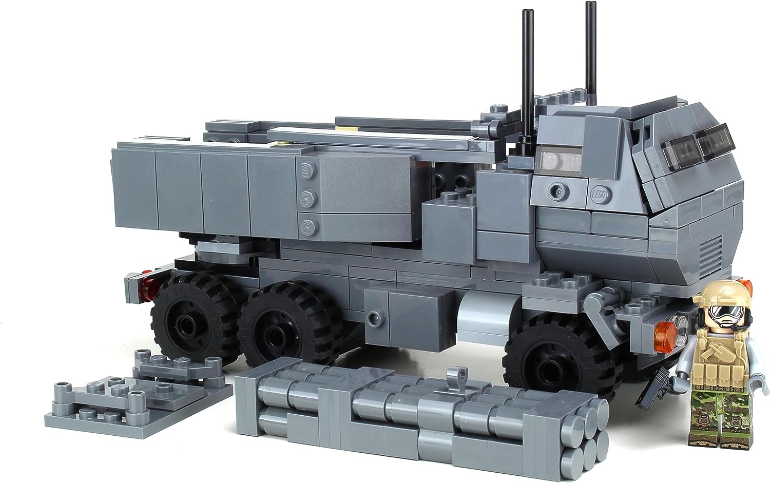 Army Mobile Rocket Artillery made with LEGO parts