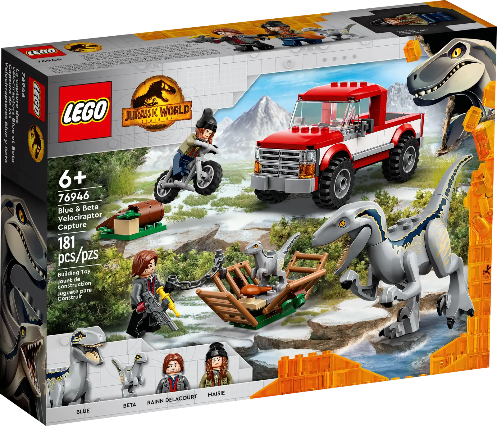 Blue & Beta Velociraptor Capture - LEGO Jurassic World Set (76946)