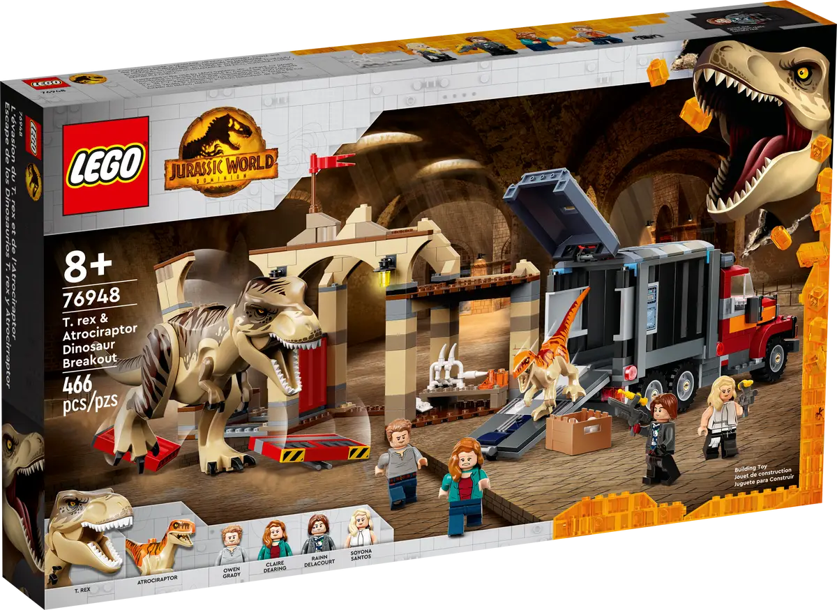 T. rex & Atrociraptor Dinosaur Breakout - LEGO Jurassic World Set (76948)