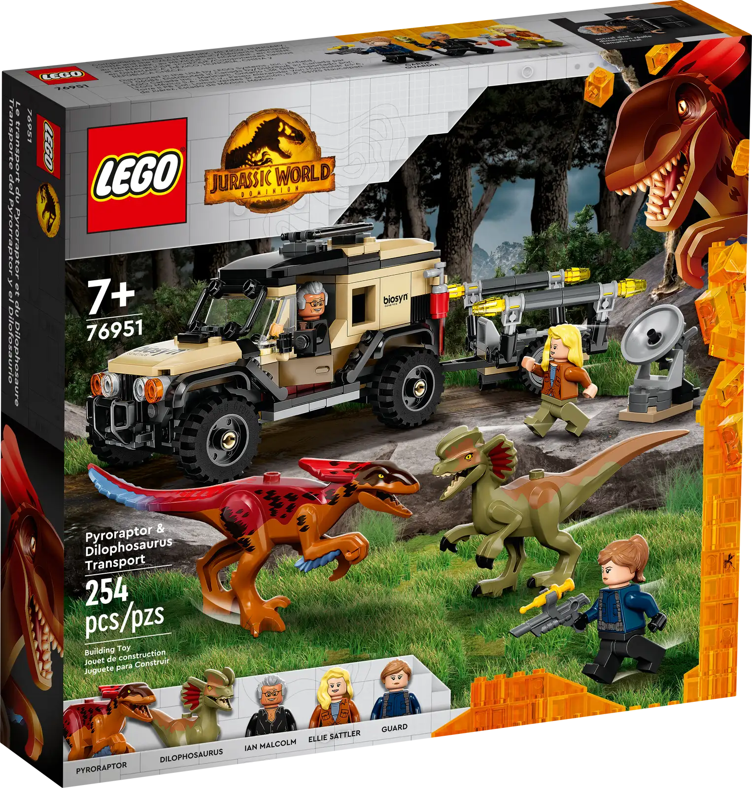 Pyroraptor & Dilophosaurus Transport - LEGO Jurassic World Set (76951)