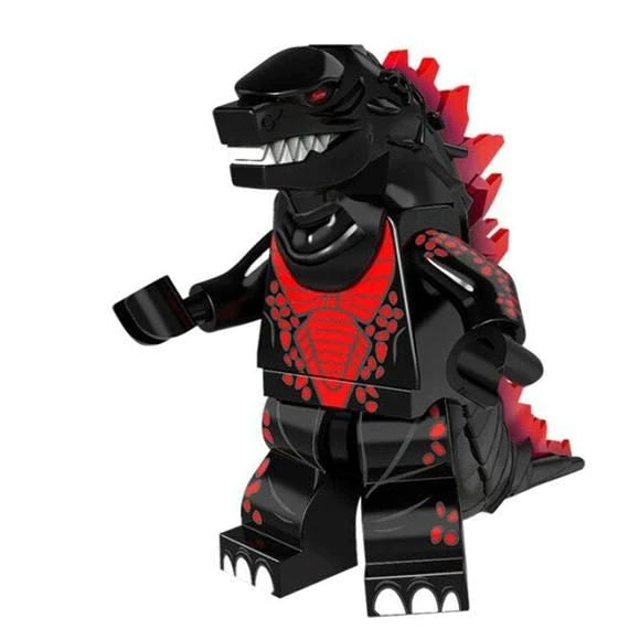 Black / Red Godzilla Minifig - LEGO Compatible