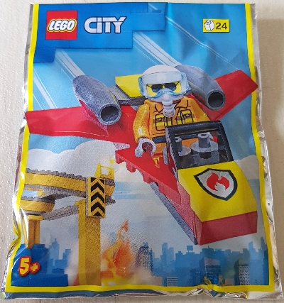 LEGO City Firefighter Woman with Jet Foil Pack (952209)