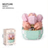 Pretty Pinks Succulent Flower Plant 342-Piece Building Brick Toy Set (1246) - LEGO Compatible