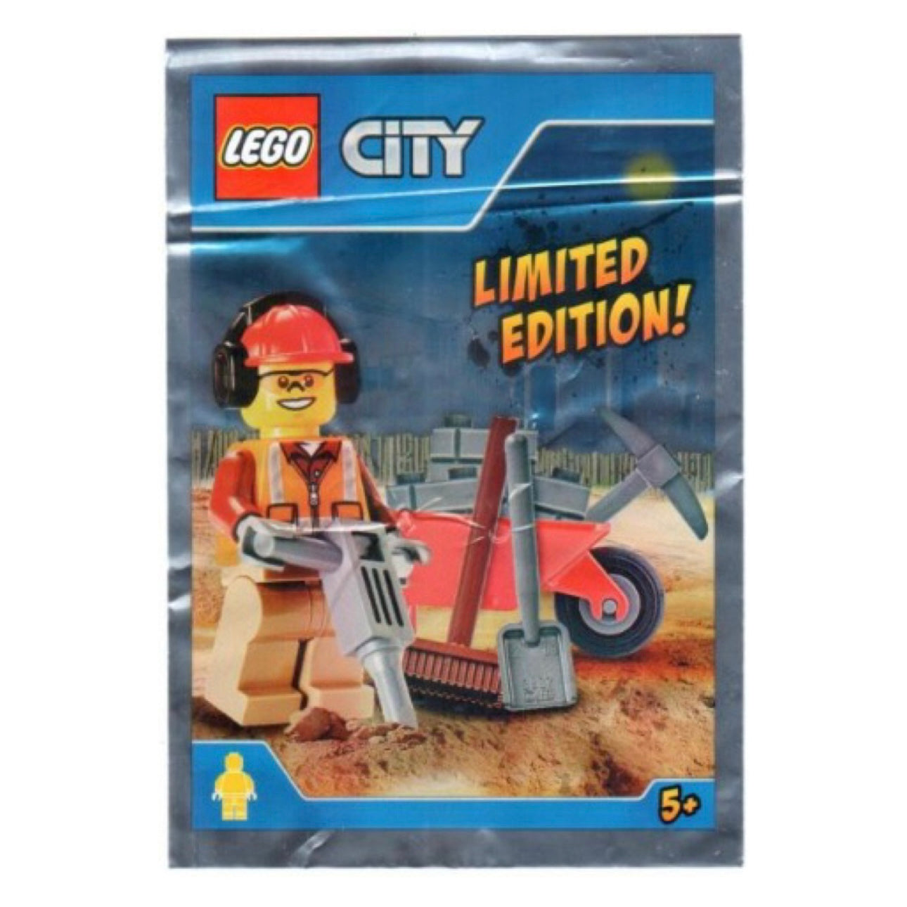 LEGO City Worker with Wheelbarrow Foil Pack (951702)