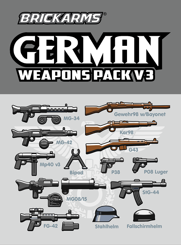 BrickArms German Weapons Pack V3