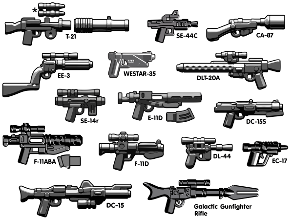 BrickArms Blasters Stellar V2 Minifigure Weapons Pack
