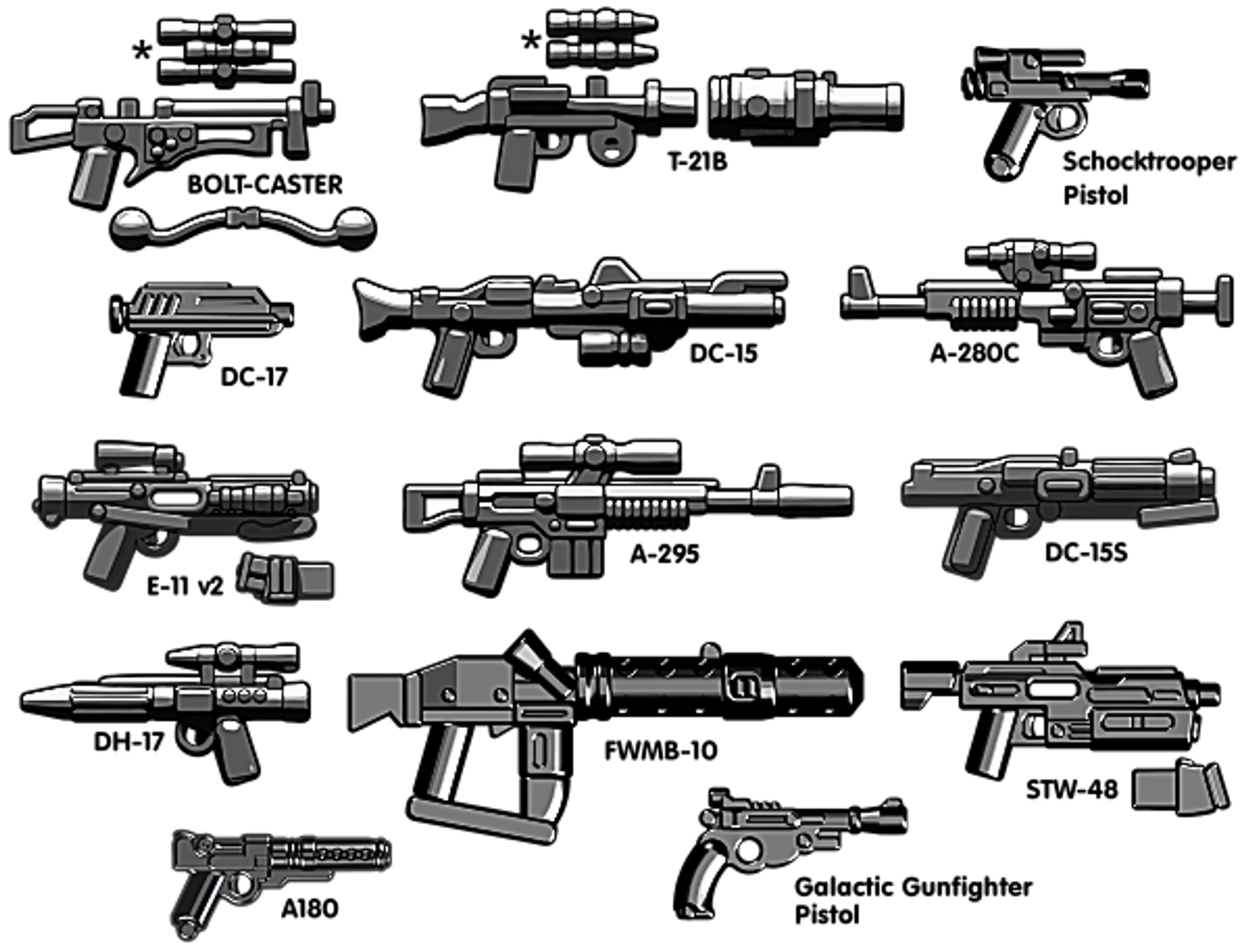 BrickArms Blasters Revolution V2 Minifigure Weapons Pack