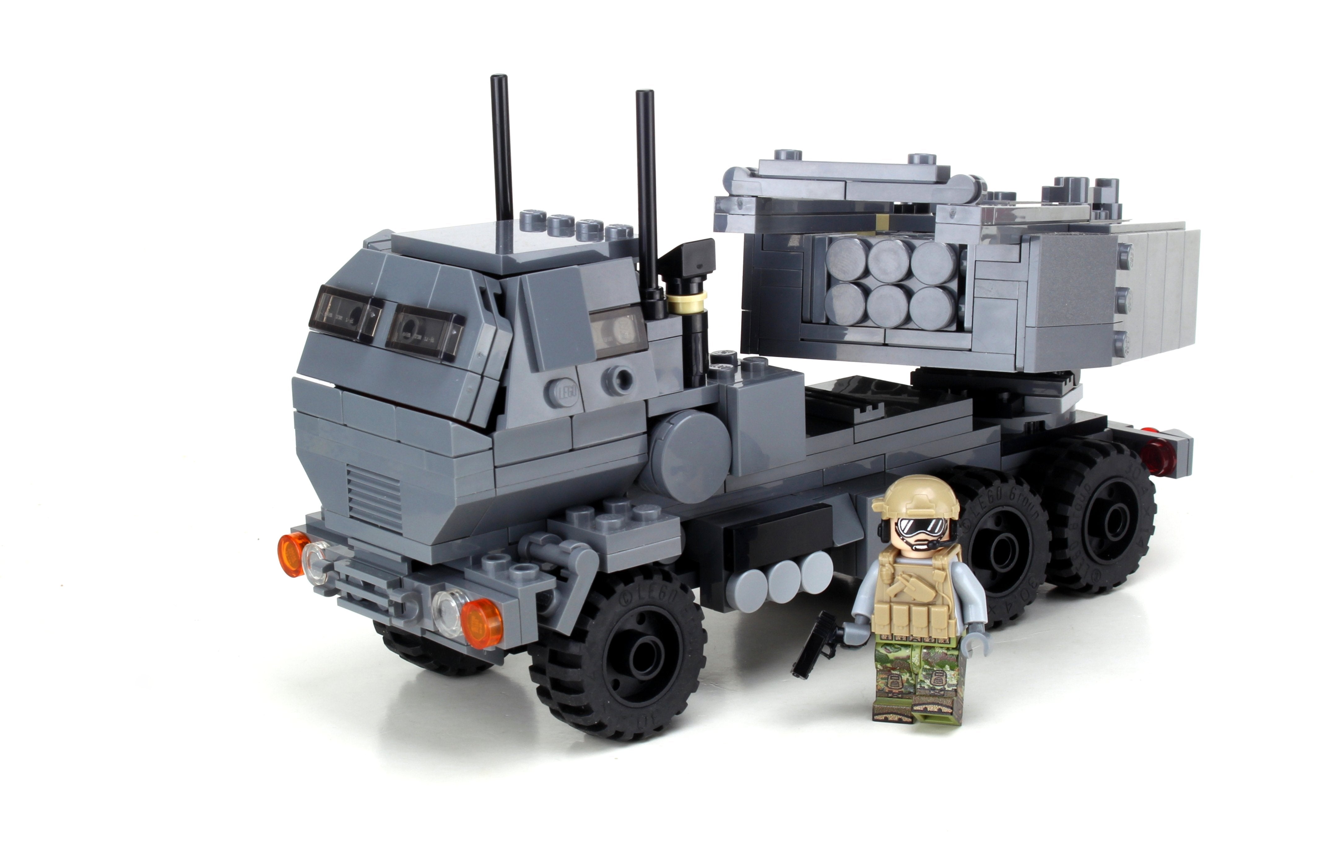 Army Mobile Rocket Artillery made with LEGO parts