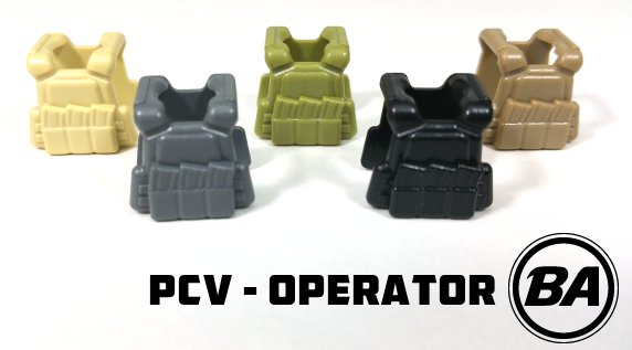 Operator - PCV (Powered Combat Vest) for Minifig - BrickArms