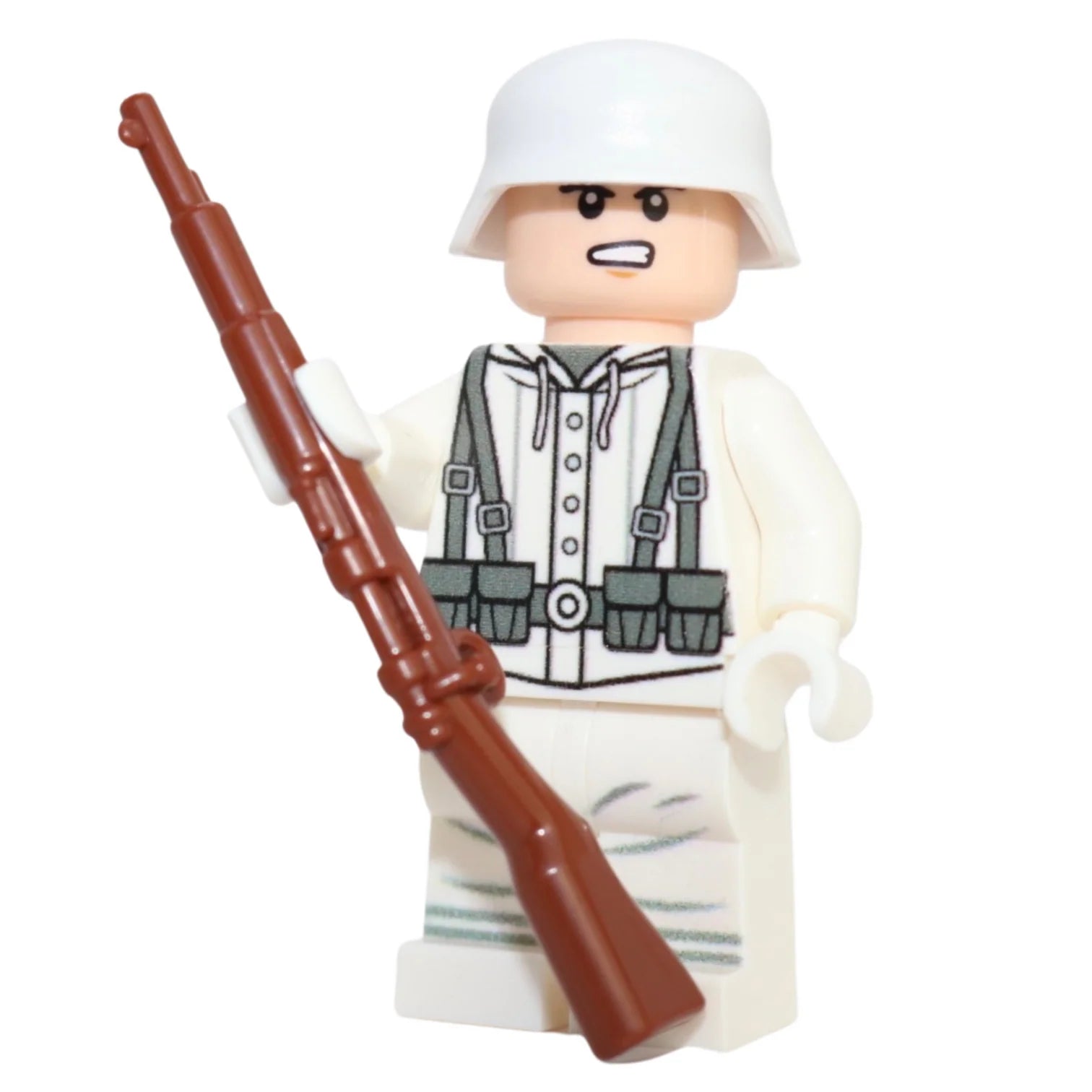 Custom WWII Winter German Soldier Minifig made using LEGO parts - Bricks At War