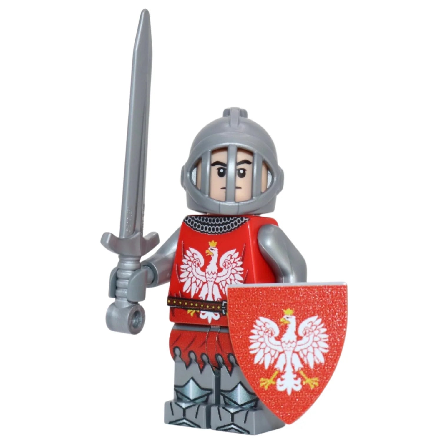 Custom Polish Knight Minifig made using LEGO parts - Bricks at War