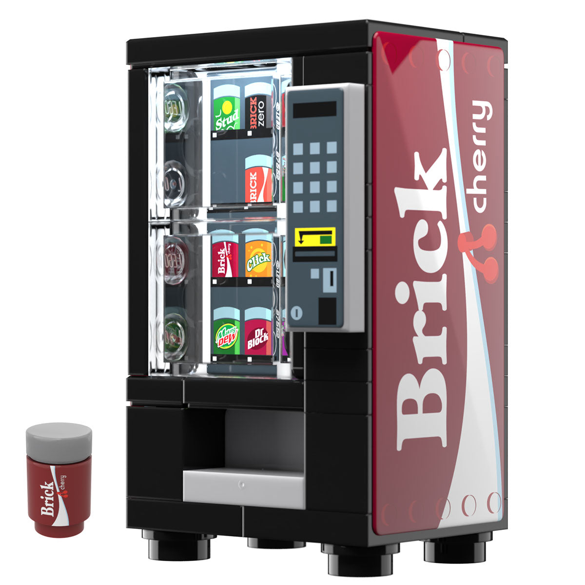 Cherry Cola Soda Vending Machine made using LEGO parts