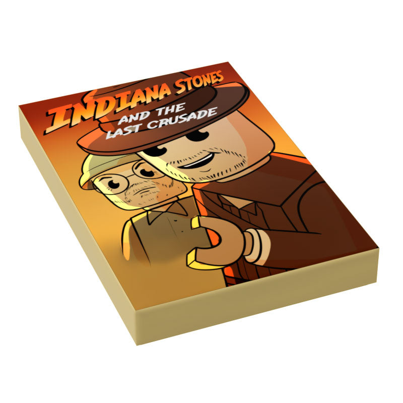 Indiana Stones, Last Crusade Movie Cover (2x3 Tile) - B3 Customs
