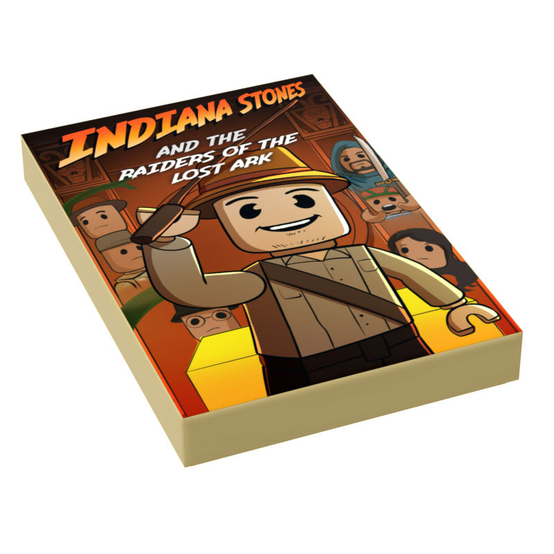 Indiana Stones, Raiders of Lost Brick Movie Cover (2x3 Tile) - B3 Customs