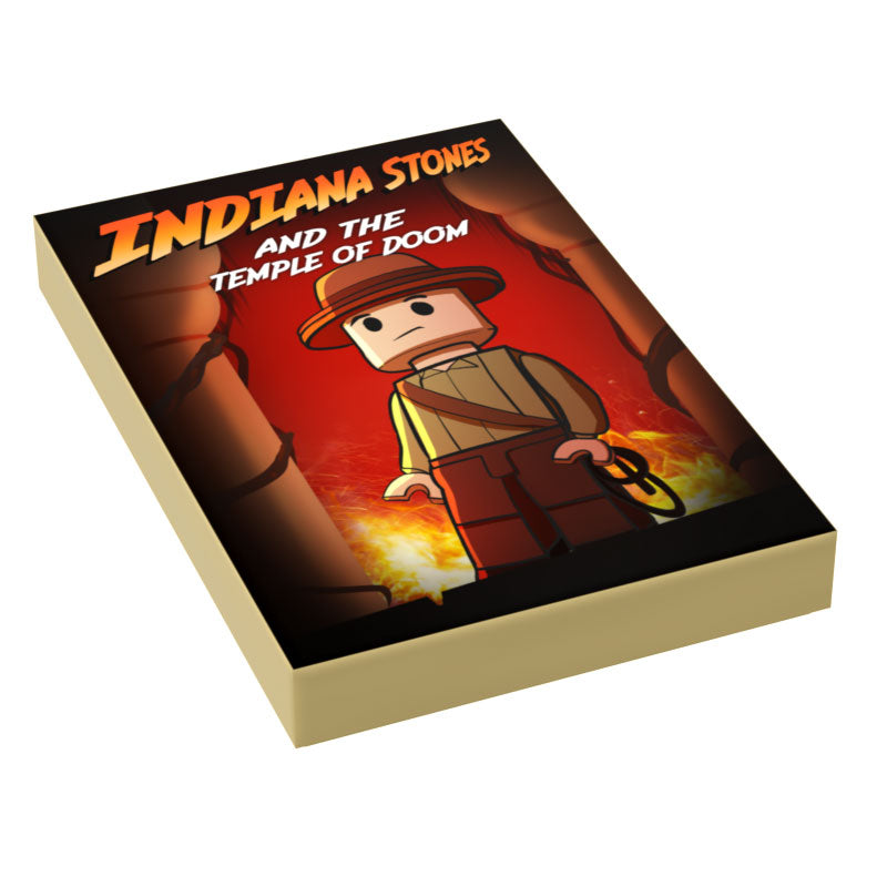 Indiana Stones, Temple of Doom Movie Cover (2x3 Tile) - B3 Customs
