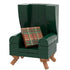 B3 Home Green Kelly Chair w/ Pillow - B3 Customs