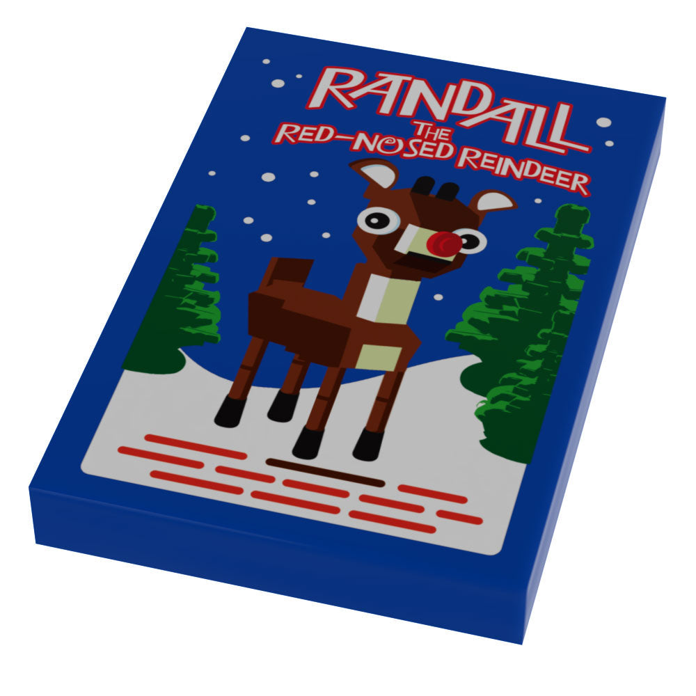 Red-Nosed Reindeer Christmas Movie Cover (2x3 Tile) - B3 Customs