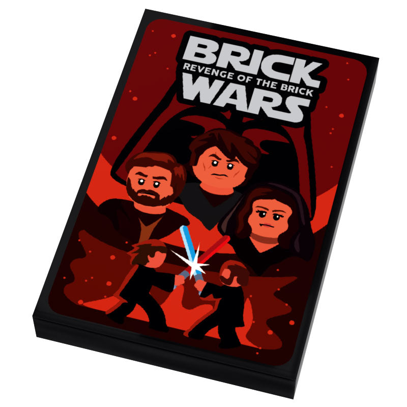 Brick Wars: Revenge of the Brick (EP. 3) Movie Tile Cover (2x3 Tile) made using LEGO part - B3 Customs