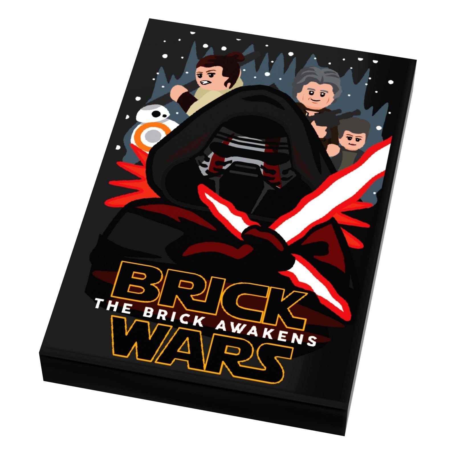 Brick Wars: Brick Awakens (EP. 7) Movie Tile Cover (2x3 Tile) made using LEGO part - B3Customs
