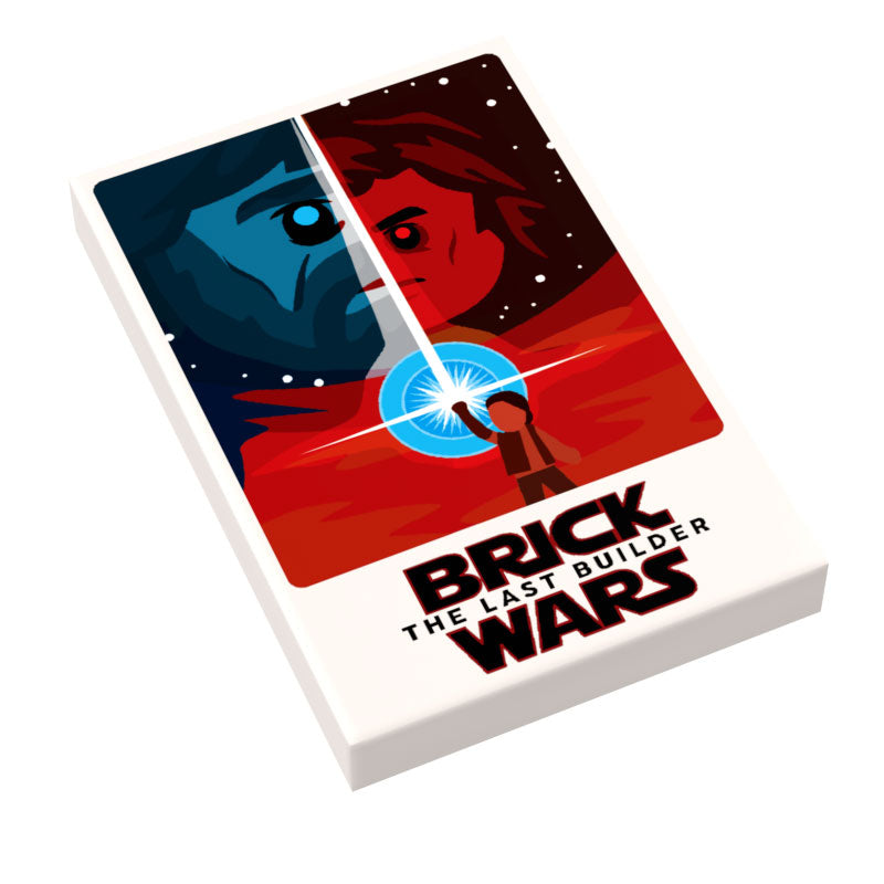 Brick Wars: The Last Builder (EP. 8) Movie Tile Cover (2x3 Tile) made using LEGO part - B3 Customs