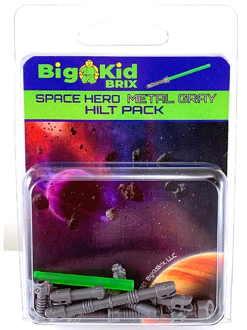 Custom Space Hero Metallic Hilts Pack for LEGO Minifigs