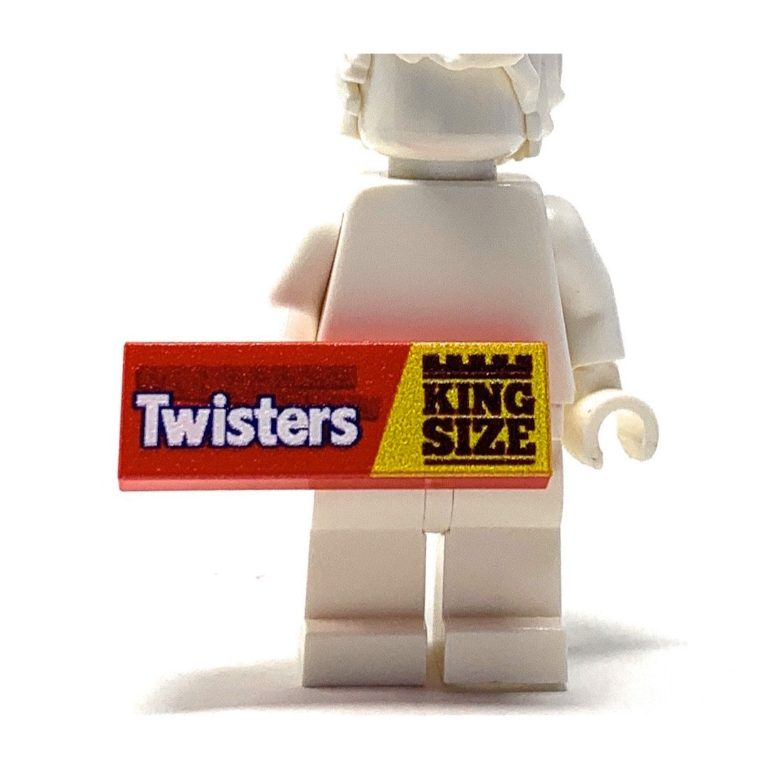 Twisters Candy (King Size) - Custom Printed 1x3 Tile made using LEGO part - B3 Customs