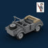 Kübelwagen - Utility Vehicle with WWII German Soldier Minifigure - Bricks At War