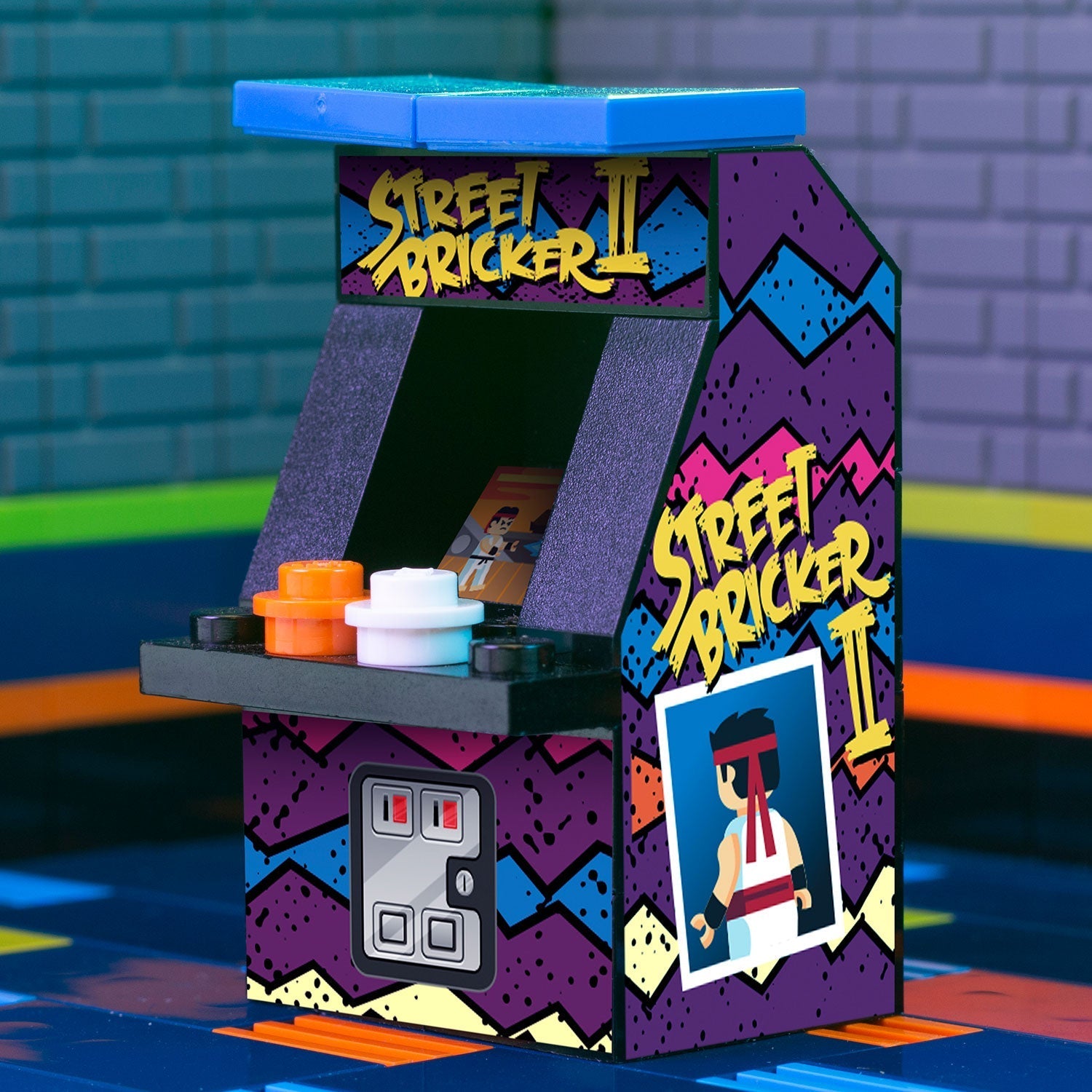 Street Bricker II - B3 Customs Arcade Machine made using LEGO parts