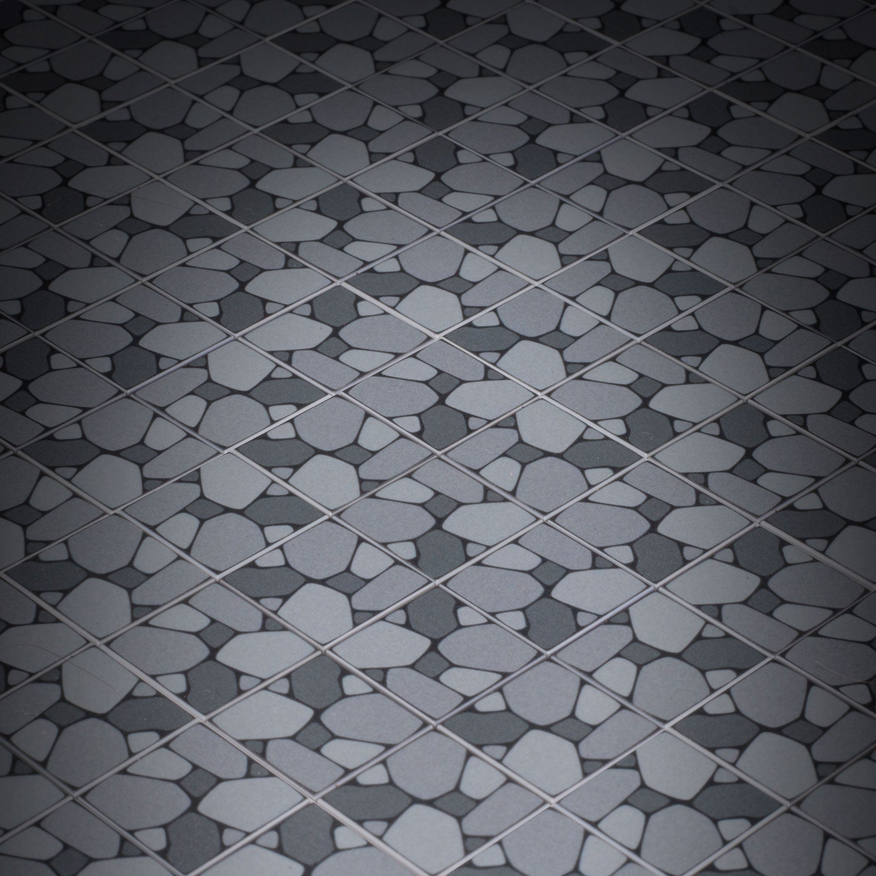 Cobblestone Flooring - Custom Printed 2x2 Tile made using LEGO part