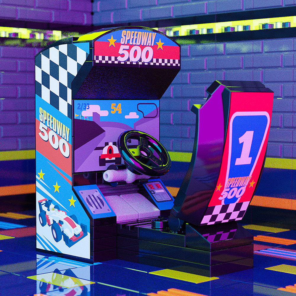 Speedway 500 - B3 Customs Arcade Racing Game