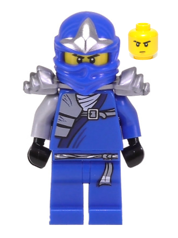 Jay ZX (with Shoulder Armor) - LEGO Ninjago Minifigure (2012 Jay ZX (with Shoulder Armor) - LEGO Ninjago Minifigure (2012