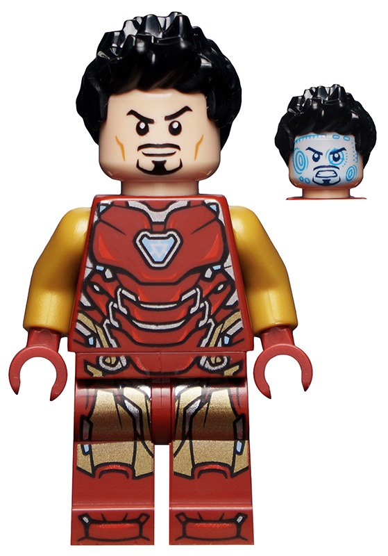 Iron Man (Mark 85 Armor, Hair) - LEGO Marvel Minifigure (2021)