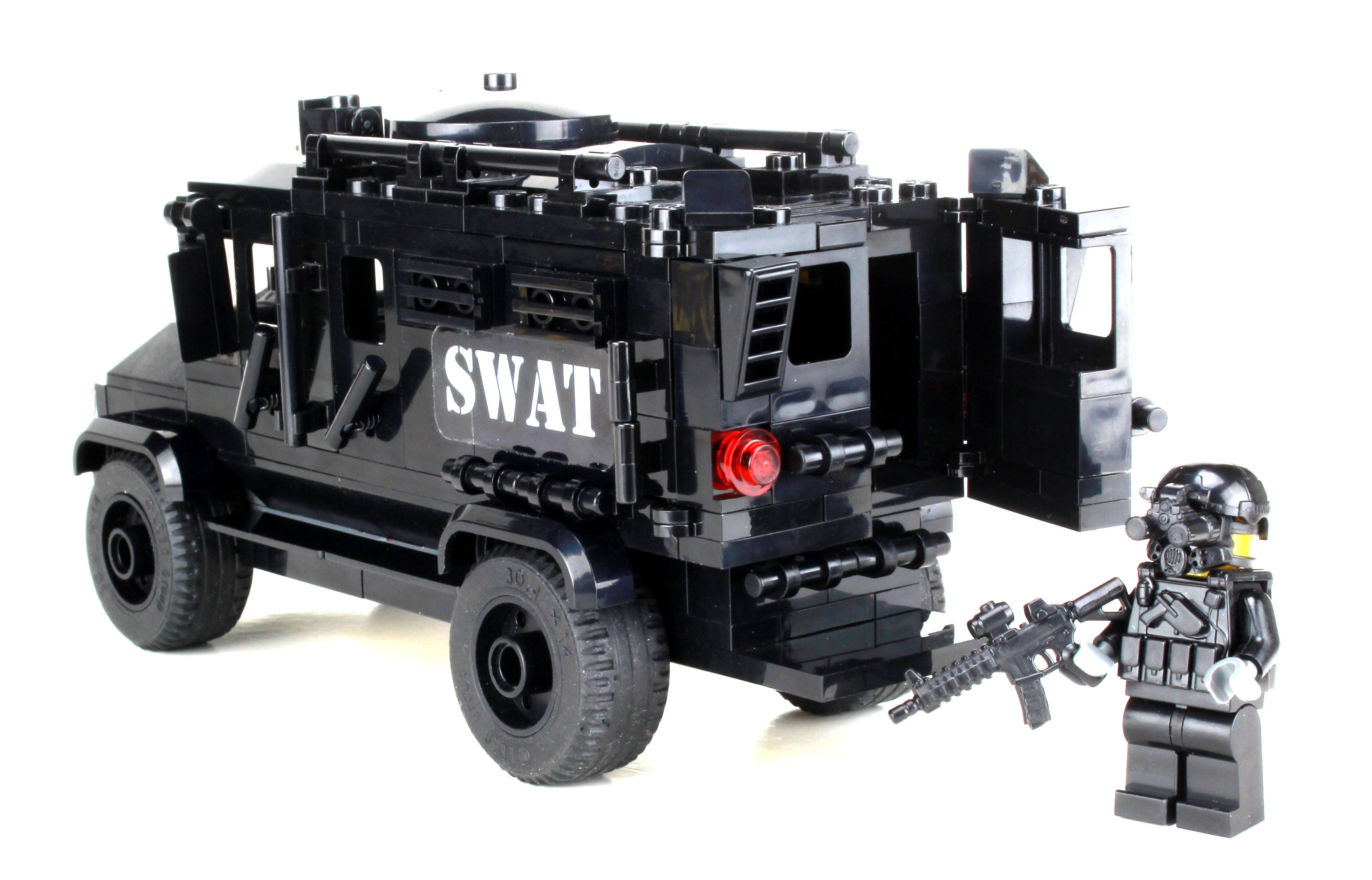 Custom SWAT Truck Set made using LEGO parts