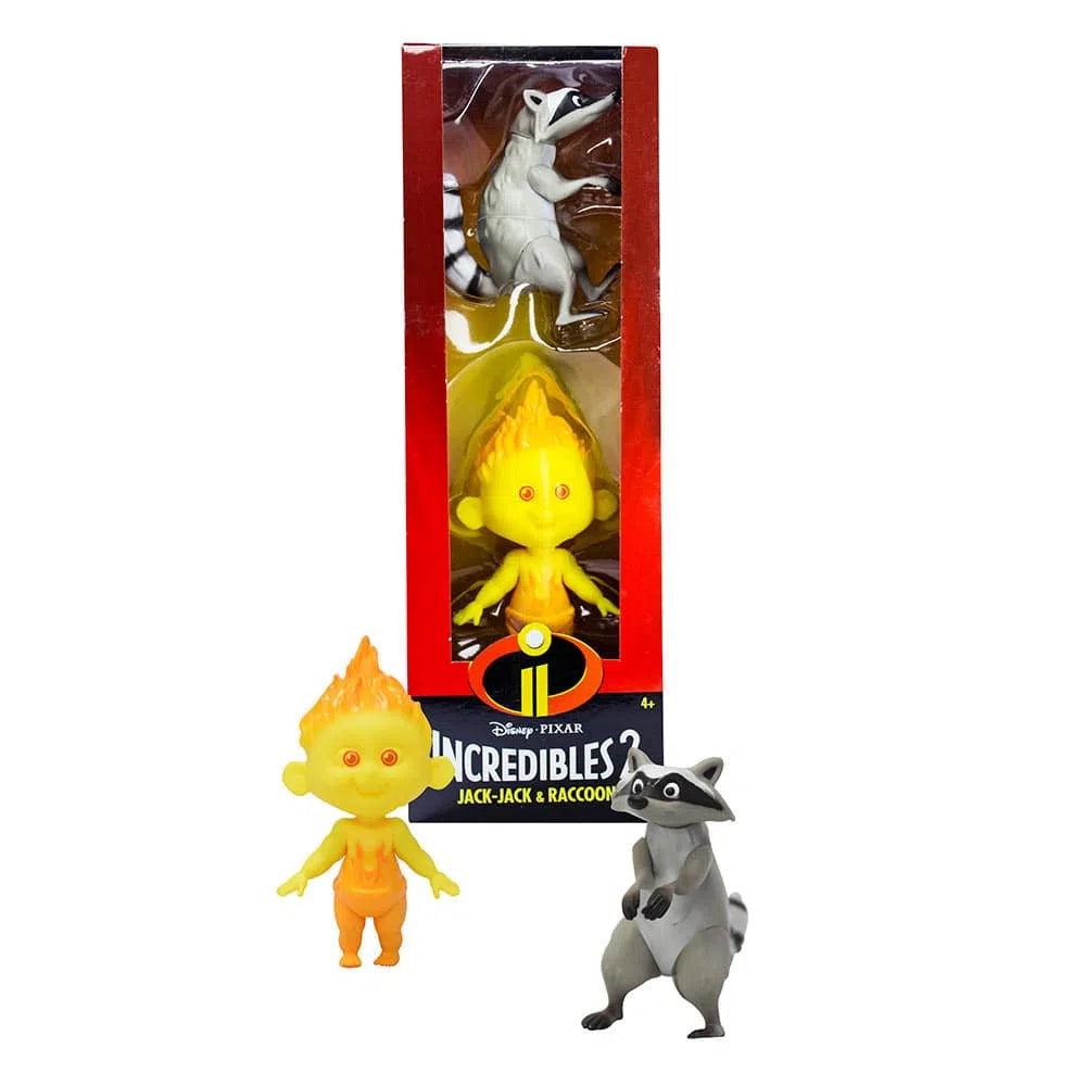 Disney Pixar Incredibles 2 Jack-Jack & Raccoon Action Figures