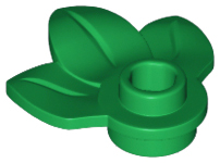 Plant Plate, Round 1 x 1 with 3 Leaves - Official LEGO® Part