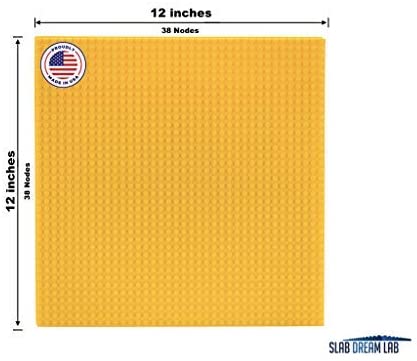 Baseplate (Sunny Yellow) SLAB Lite - 38 x 38 Studs