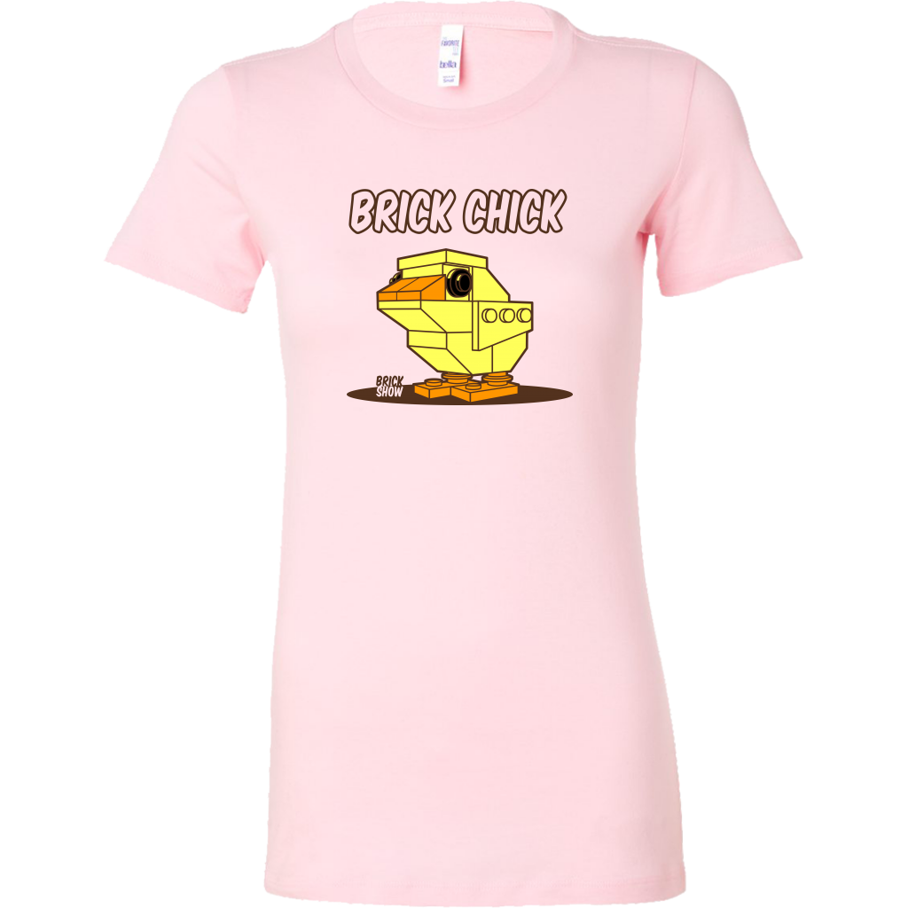 Pink Brick Chick Womens T-Shirt