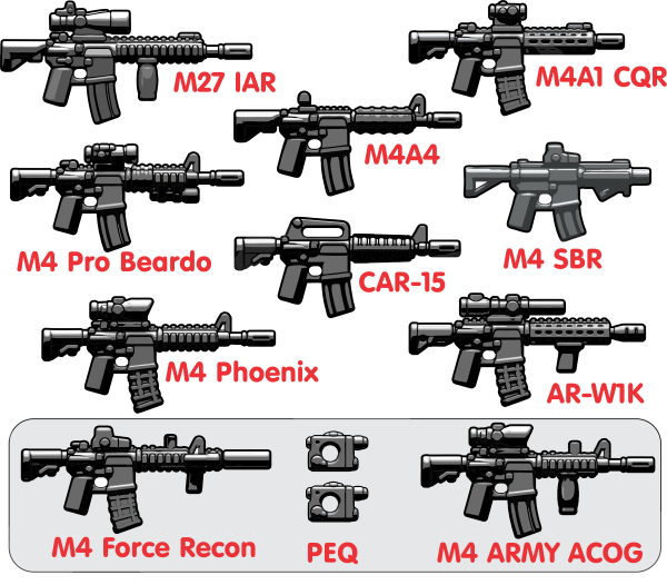 BrickArms® Modern Combat Mission Weapons Pack