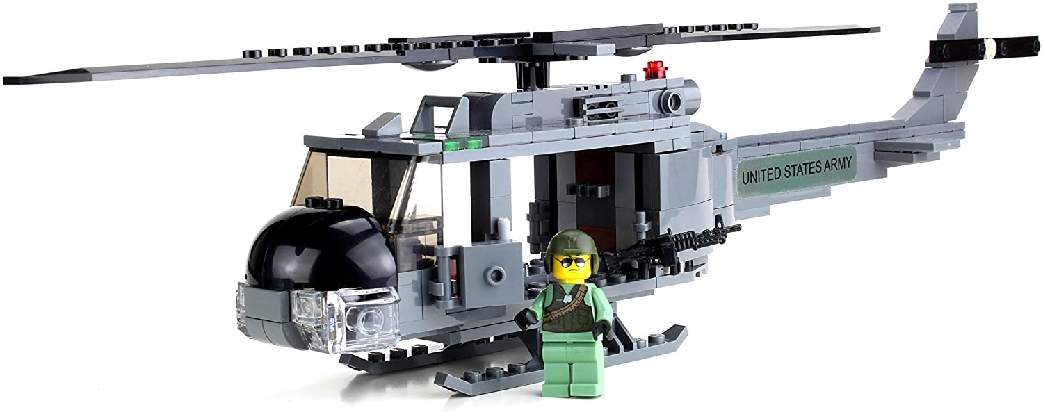 maksimum kalligraf shabby UH-1 Army Utility Helicopter Vietnam - Custom LEGO Military Set – The Brick  Show Shop