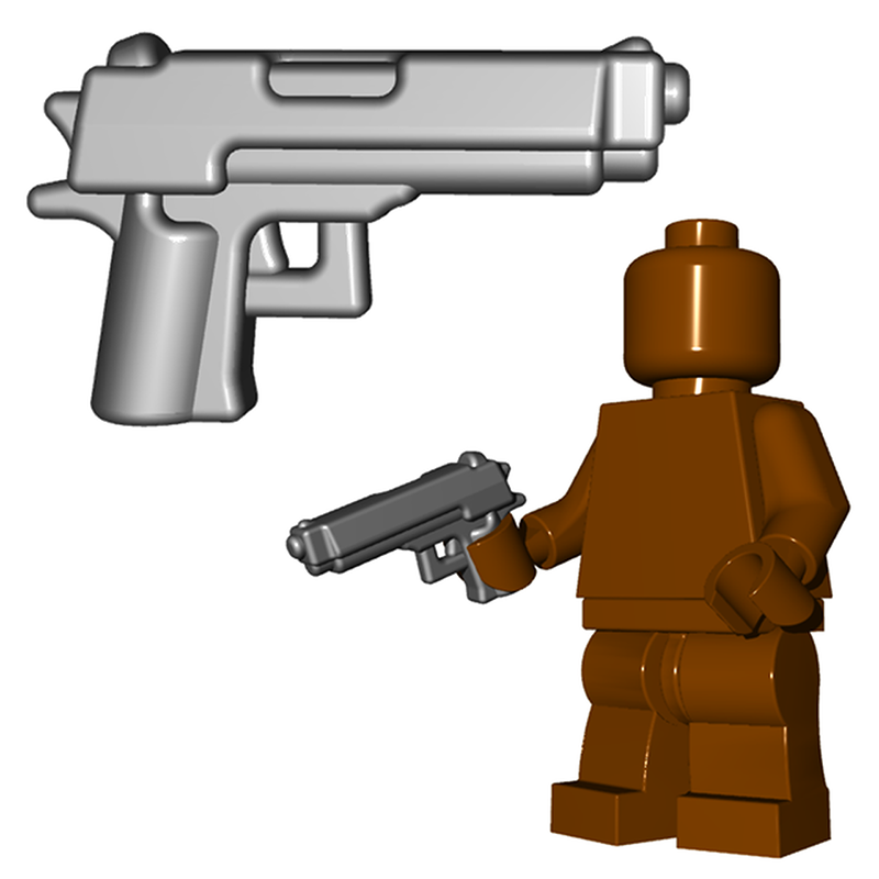 Combat Pistol/Handgun for Toy Minifigs - Brick Warriors